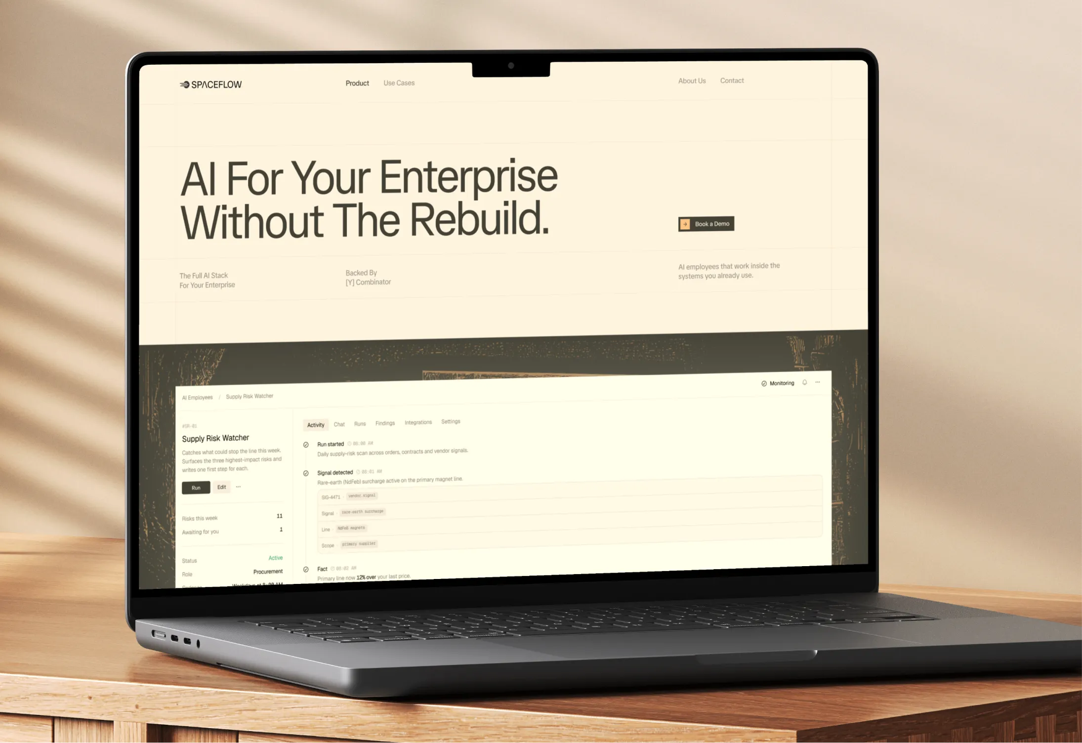 Spaceflow – Website – mockup